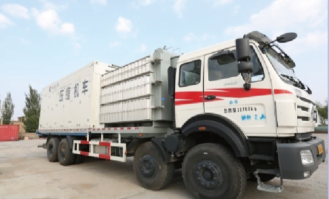 Truck-mounted compressor